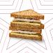 Turkey Ham Pickle and Cheese Sandwich