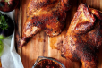 FIERY RED CHICKEN CHARCOAL HALF