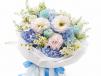 Dark Blue Hydrangeas Bouquet 02