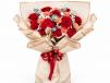 Red Rose with Pink Carnation Bouquet
