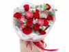 Red Roses and Carnation Bouquet 02