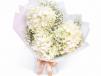 White Hydrangeas White Gypsum Bouquet