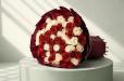 Valentine's 50 Mixed Red andamp; White Roses