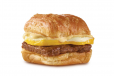 Sausage, Egg And Swiss Croissant Sandwich