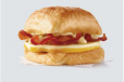 Bacon, Egg And Swiss Croissant Sandwich