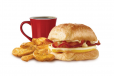 Bacon, Egg And Swiss Croissant Meal