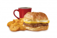 Sausage, Egg And Swiss Croissant Meal