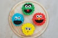 Cookie Monster Cupcakes Pack of 4