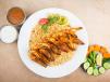 Mandi Rice With Grilled Shrimps