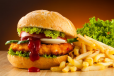 Chicken Burgers with Fries