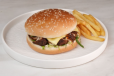 Chicken Tikka Burger With Fries