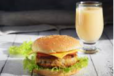 Burger + Banana Juice (Medium)