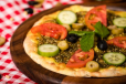 Zaatar And Vegetables Manakish