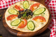 Cheese And Vegetables Manakish