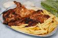 Full Grilled Chicken On Charcoal