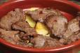 Meat Slices With Lemon And Garlic Dish
