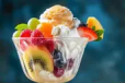 Fruit Salad With Ice Cream