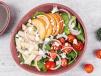 Succulent Symphony: Chicken and Peach Salad Bowl by Deli-cious