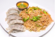 full Chowmein  with half Momos  chicken