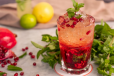 Pomegranate and Mint Fizz