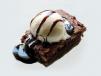 Brownie With Vanilla Ice Cream
