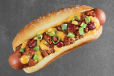 Chili Beef Loaded Hotdog