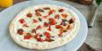 Goat Cheese and Roasted Red Pepper Manaeesh