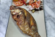 Fried Tilapia Tustado With Rice And Ensyaladang Talong