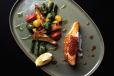 Salmon Steak With Vegetables