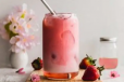Strawberry Rose Latte