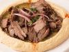 Meat Shawarma With Hummus Plate