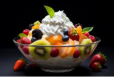 Fruit Salad With Ice-Cream