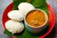 Idly + Chicken Curry