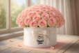 Pink Rose White Box