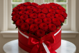 Luxury Heart of Red Roses