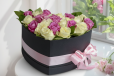 Pink and White Heart Box