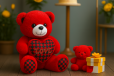 Red Heart Teddy with 40cm
