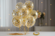Gold Confetti Balloon