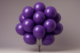 Blue Chrome Balloon