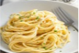 Butter Garlic Noodles with Kung Pao Chicken Gravy