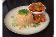 Schezwan Sauce Chicken With Choice Of Fried Rice