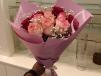 Blush and Crimson Rose Bouquet