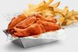 6 pcs Bone-In Wings With Fries