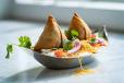 Paneer Samosa Chaat