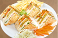 Vegetable Club Sandwich
