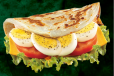 Boiled Egg Parotta Sandwich