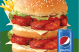 Mega Tikka Sp. Burger + Pepsi (300ml)