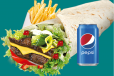BBQ Beef Wrap + Pepsi (300ml)