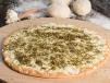Labneh With Zaatar and Olive Pizza
