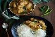 3 Idiyappam With Chicken Curry Combo
